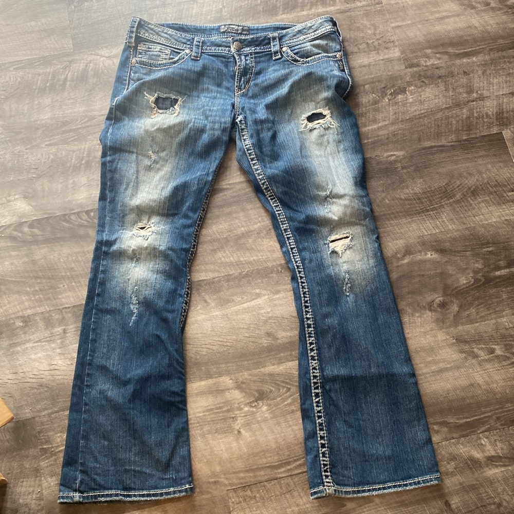 Silver Jeans. Pioneer. 34 x 33